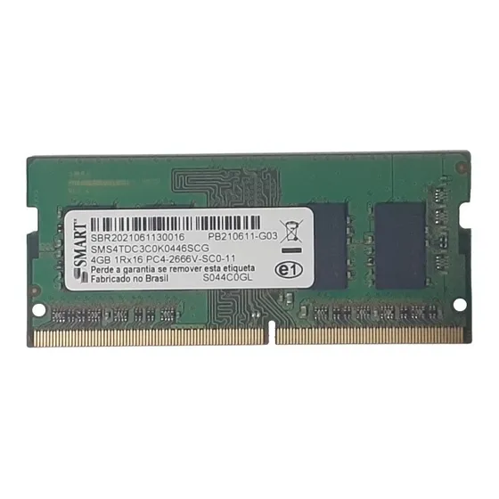 Memoria Notebook Smart 4gb Ddr4 Pc4-2666v Sms4tdc3c0k0446scg