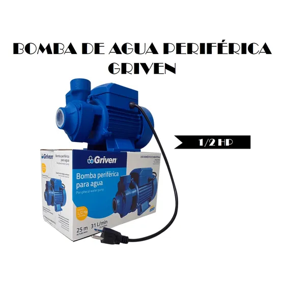 Bomba De Agua Periférica 1/2hp - Griven