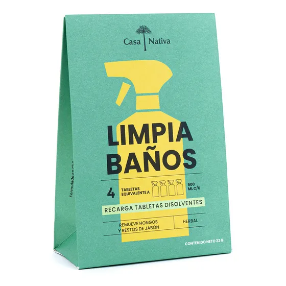 Recarga Tabletas Disolvente Limpiabaños Casa Nativa Premium