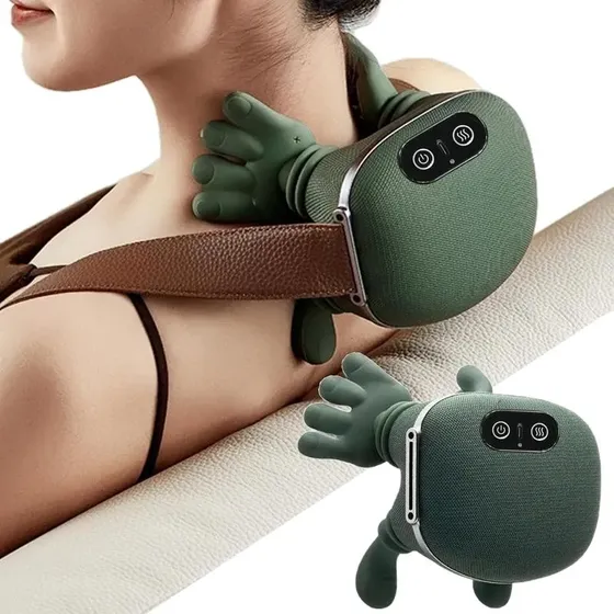 Massageador De Pescoço E Ombro Lombar Shiatsu 3d Aquecimento