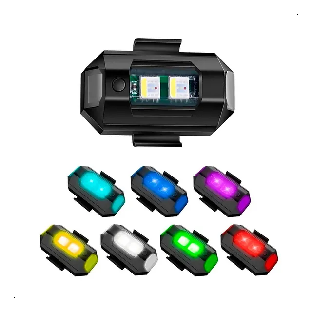 Luces Estroboscópicas Led Inalámbricas 7 Colores Carga Usb Usb Negro Blanco Rojo Verde Azul Amarillo Rosa Púrpura Azul Hielo