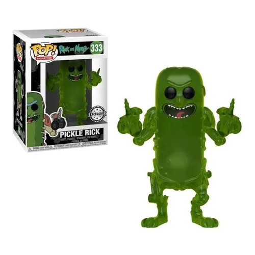 Pickle Rick Translúcido Fye Exclusiva Funko Pop! Rick Morty 