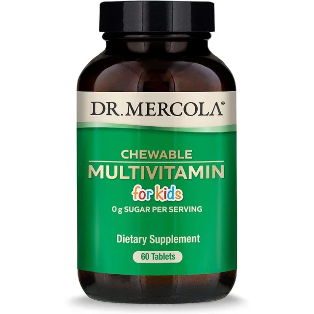 Multivitamínico Masticable Para Niños Dr. Mercola 60 Tableta