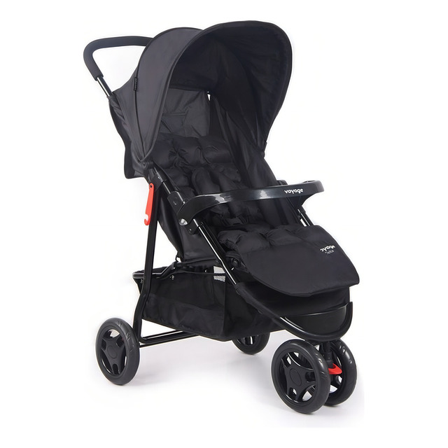 Carrinho De Passeio Para Bebê Delta (até 15kg) Preto - Voyage