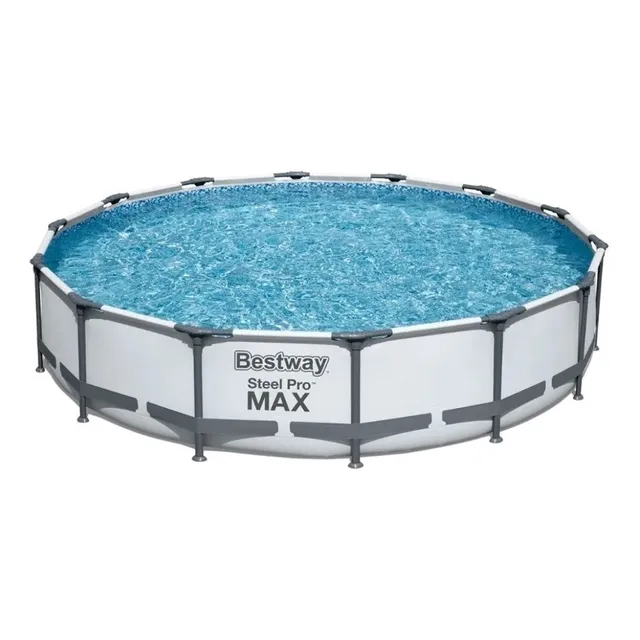 Alberca estructural Bestway Steel Pro Max 56686 x 4.57 m de ancho x 4.57 m de diámetro