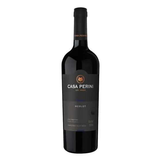 Vinho Brasileiro Tinto Seco Casa Perini Merlot Serra Gaúcha Garrafa 750ml