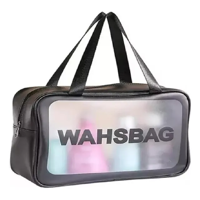 Set De 3 Neceser Transparente Para Maquillaje De Viaje