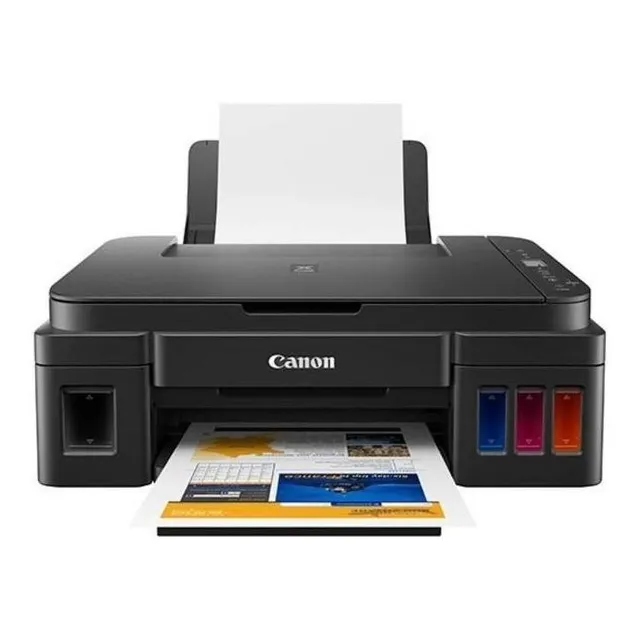 Impresora A Color Multifunción Canon Pixma G2110 Negra 