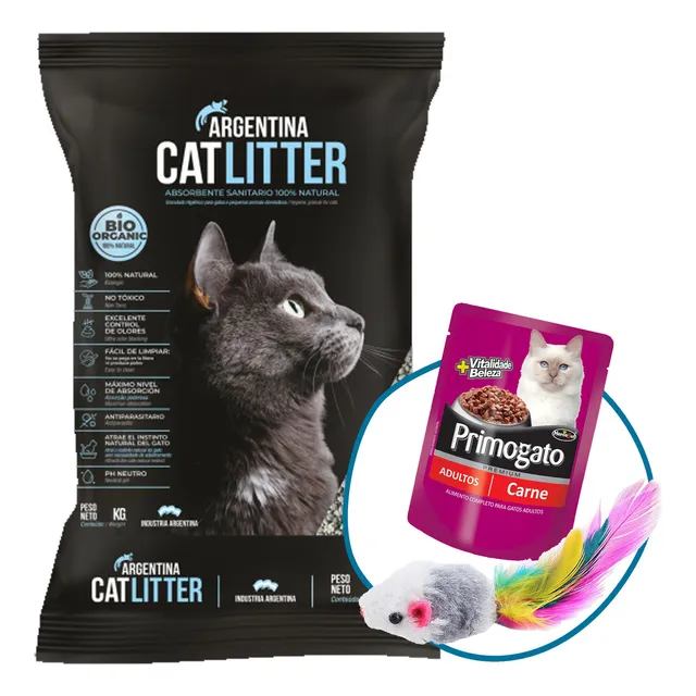 Arena Sanitaria Aglomerante Argentina Cat Litter 28 Kg