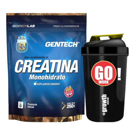 Creatina De Monohidrato + Shaker  - Combo Power