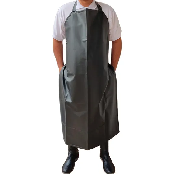 Delantal Industrial  100 %impermeable  En Pvc  Calibre 18 