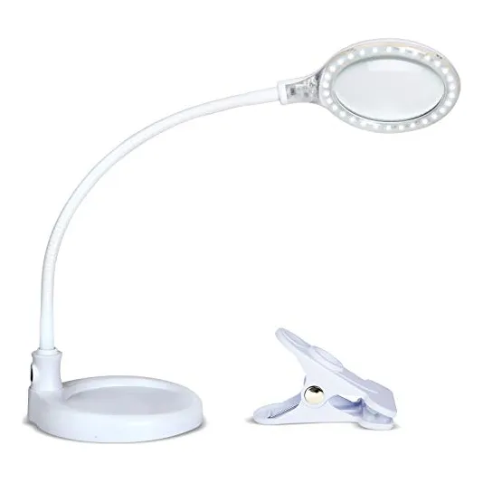 Lightview Pro Flex 2 In 1 Magnifying Desk Lamp, 2.25x L...