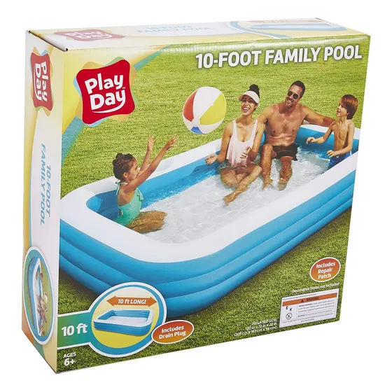 Piscina Inflable Rectangular 3.05x1.83mx56cm P/ Niños Grande