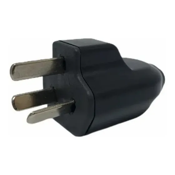 Pack X 100u Ficha Axial 3 Patas Macho !!! Color Negro