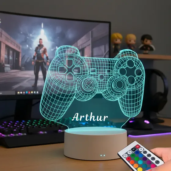 Luminária Decorativa Para Quarto Gamer Adolescente Presente
