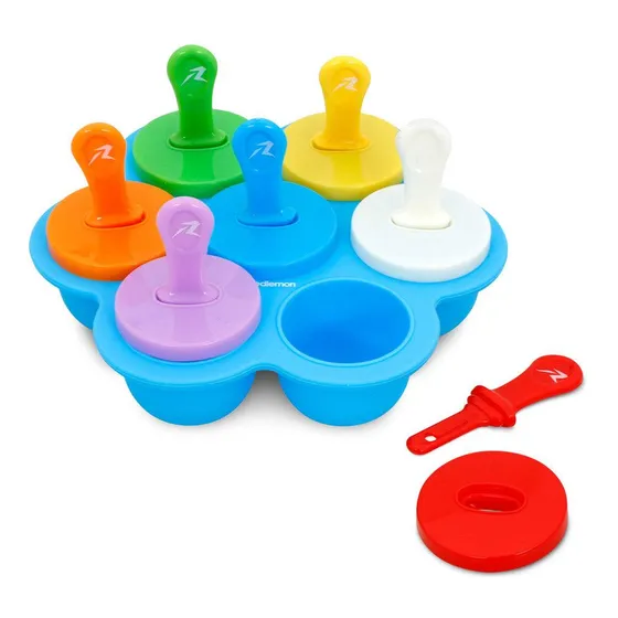 Molde Para Paletas De Hielo Silicona Bebes Niños Redlemon Color Multicolor