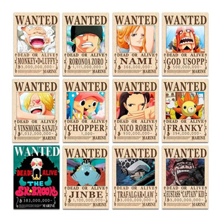 One Piece 12 Posters Recompensa Actual Wanted +separador Red One Piece 12 Posters Recompensa Actual Wanted +separador Red