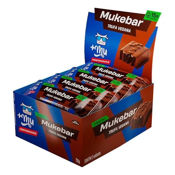 +Mu Mukebar Sabor Trufa Caixa com 12 Unidades 720g