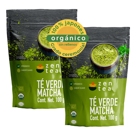 Té Verde 100% Matcha Zen Tea Orgánico 200 Grs *sin Rellenos Té Verde 100% Matcha Zen Tea Orgánico 200 Grs *sin Rellenos