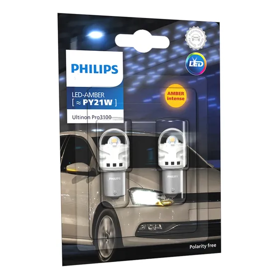 Led Philips Ultinon Pro3100 Py21w 12v 1 Polo Ambar