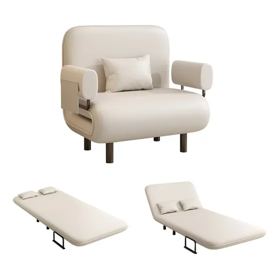 Sofa Cama Individual Cozy Plegable Con Reposabrazo Acolchado