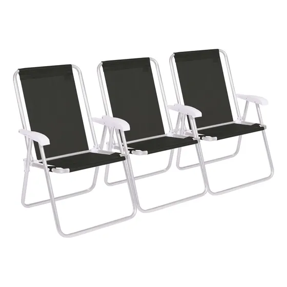 Sillón X3 Camping Conforto Respaldo Alto Sannet Aluminio Ct
