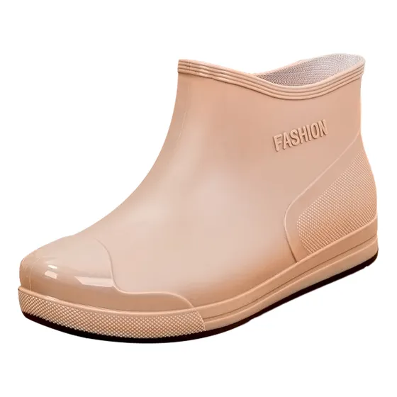 Botas De Lluvia Cortas Y Antideslizantes Para Mujer