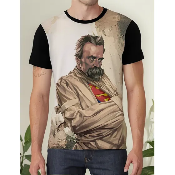 Camiseta Camisa Personalizada Friedrich Nietzsche Filosofo 4