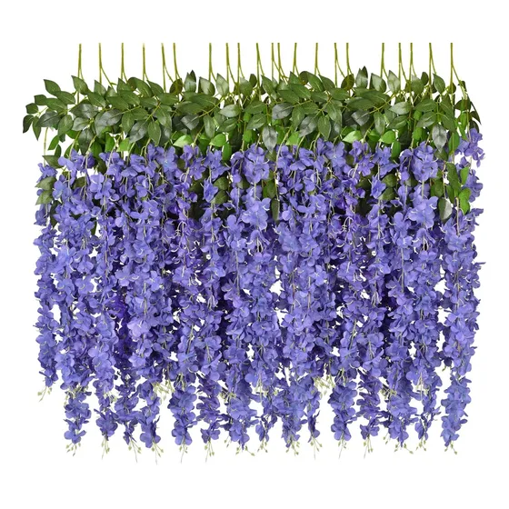 Jardin Vertical Flores Glicina Artificial Px12 - Sheshu Home