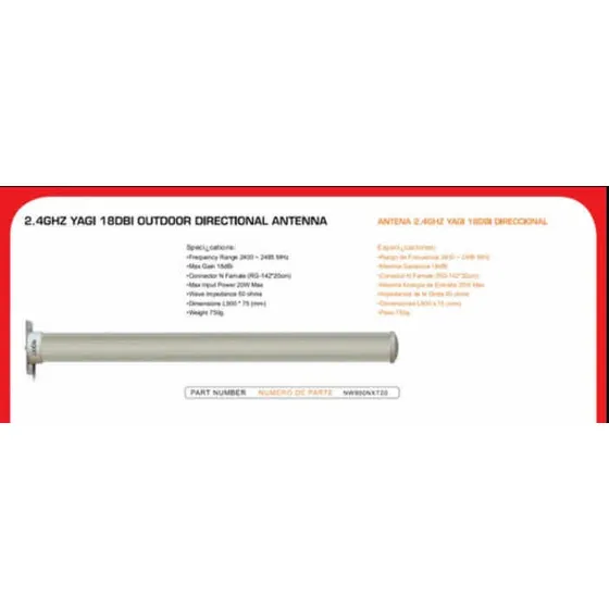 Antena Direccional Nexxt Nw900nxt20 2,4ghz 0.75kg