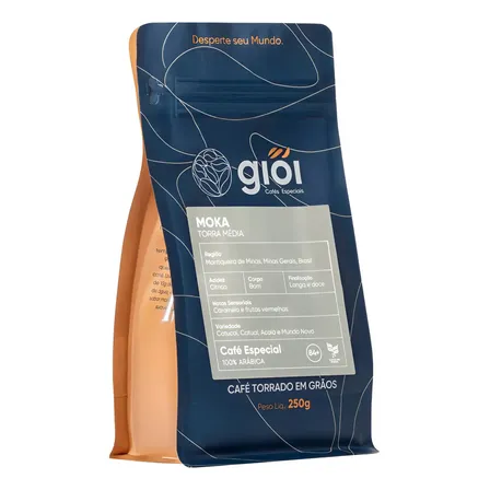Giói Café Especial 100% Arábica Grãos Moka 250g