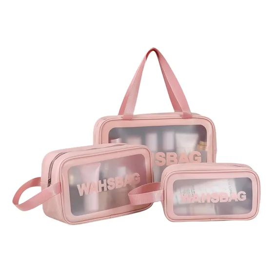 Set 3 Organizador Bolsa De Maquillaje Impermeable Viaje