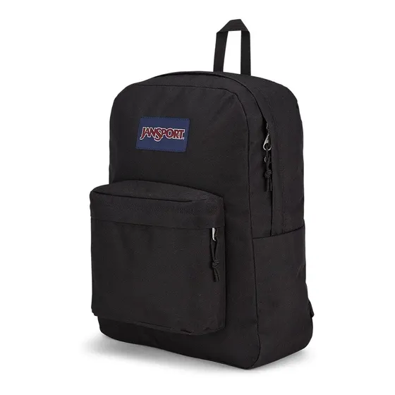 Mochila Jansport Superbreak 26 Litros Urbana 100% Poliéster Color Black Diseño De La Tela Liso