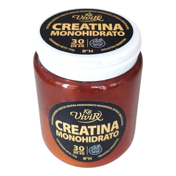 Creatina Monohidrato 30 Porciones Libre De Gluten Kit Vivir