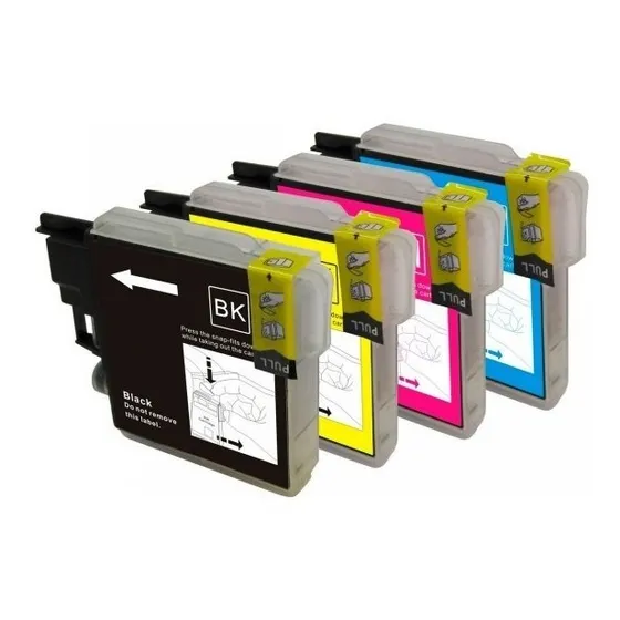 Pack 4 Cartuchos Compatibles Xl Lc39/60/985 Impresora Bro