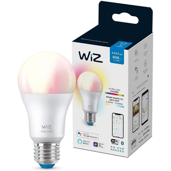 Kit 5 Lâmpadas Inteligente Led Wifi Rgb 110v Wiz Connected