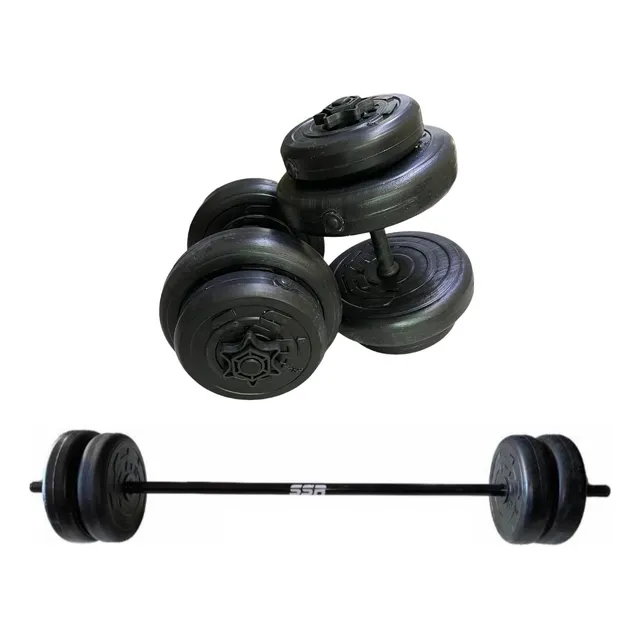 Barra Y Par Mancuernas, Pesas Desarmables 80lb Ssr Sport