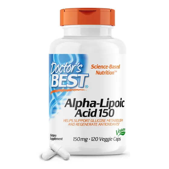 Suplemento Doctor's Best De Ácido Alfa Lipoico 150 Mg 120 Cá