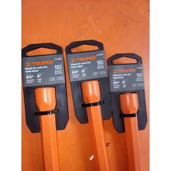 Cincel Truper Plano 3/4x6