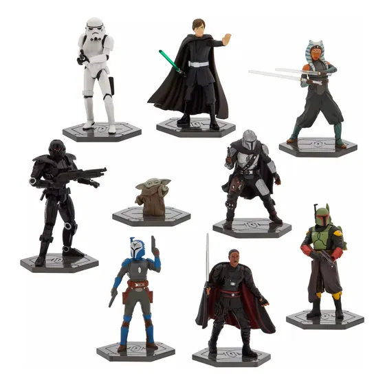 The Mandalorian Set 9 Figuras C/luke Star Wars Original