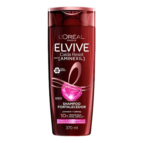 Shampoo Elvive Caída Resist Con Aminexil 370 Ml
