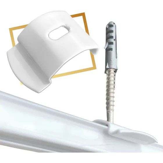 Kit 10 Presilha Para Trilho Suíço Simples Para Instalação