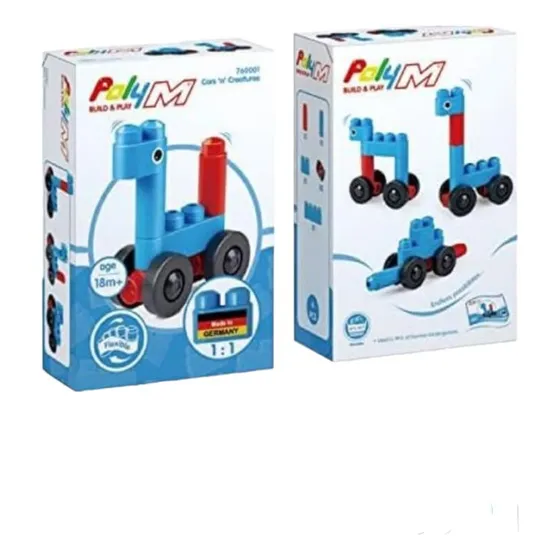 Bloques De Construcción Cars 'n Creatures (6 Piezas) Poly M