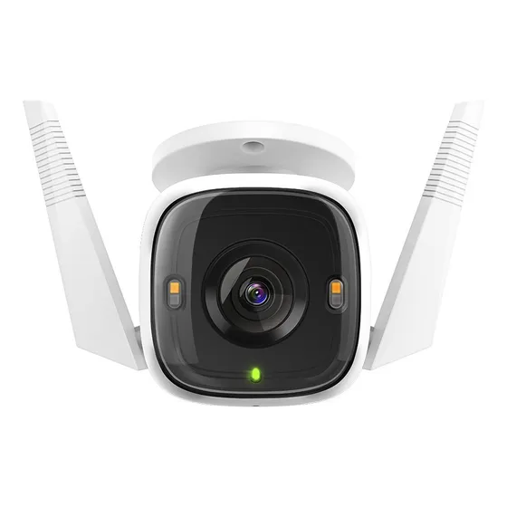 Câmera Wi-fi De Segurança Externa Tp-link Tapo C320ws Resolução 2K Com Visão Noturna Colorida Cor Branco