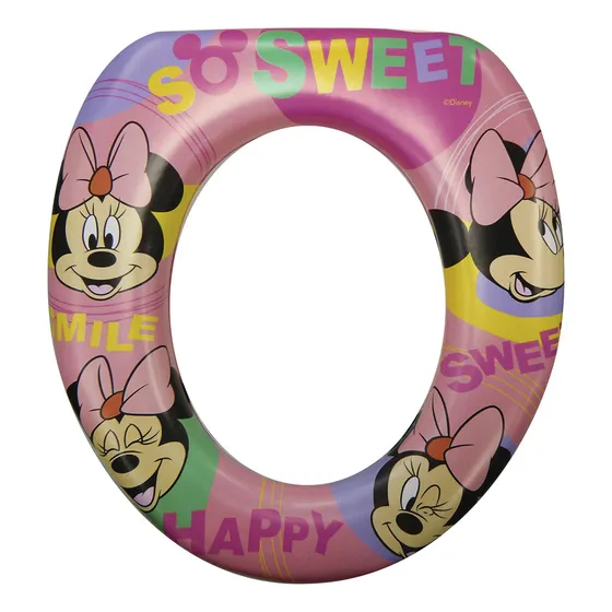 Reductor De Inodoro Suave Para Niños Niñas Minnie Original