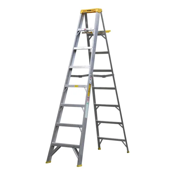  Escalera Tijera Aluminio Aladino Portaherramienta 11 Tramos