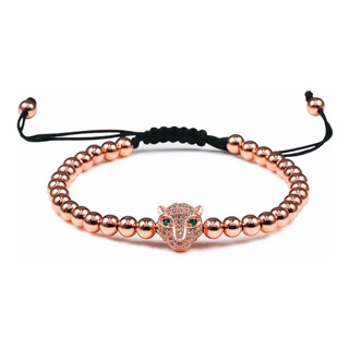 Pulsera Jaguar Cuentas De Cobre, Piedras, Moda +bolsa Pulsera Jaguar Cuentas De Cobre, Piedras, Moda +bolsa