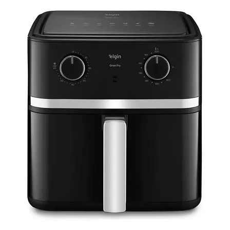 Fritadeira Elétrica Air Fryer Gran Fry Elgin - 8 Litros Preto