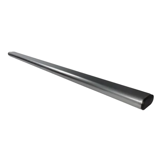 Tubo Oval Acero Mate 65cm De Largo Para Tiendas