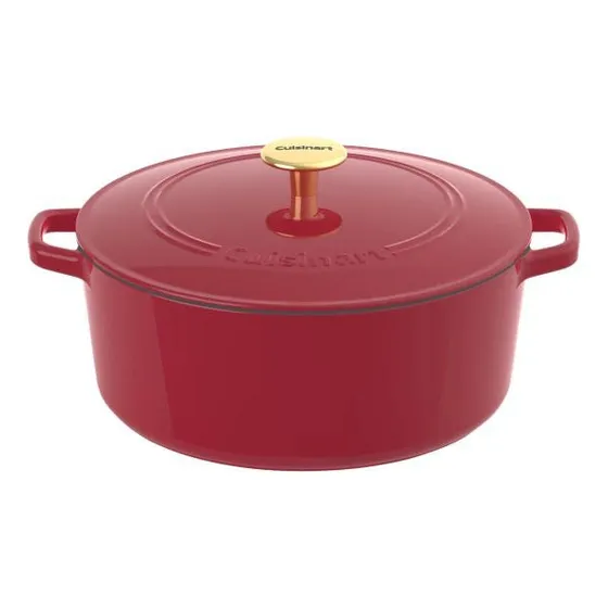 Cuisinart Cazuela Ovalada Roja 7 Cuarto Galon
